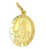 Medalha de Nossa Sra de Ftima em ouro 18k - 2MEO0059