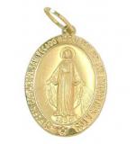 Medalha de Nossa Senhora das Graças em ouro 18k - 2MEO0080 Medalha de Nossa Senhora das Graças em ouro 18k - 2MEO0080
