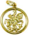 Medalha de ouro amarelo 18k - So Jorge - 2MEO0033