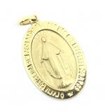 Medalha de Nossa Senhora das Graas em ouro 18k - 2MEO0359