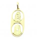 Pedantife em ouro amarelo 18k - Escapulario - 2PEO0030 Pedantife em ouro amarelo 18k - Escapulario - 2PEO0030