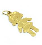 Pingente em ouro amarelo 18k - Boneca Pingente em ouro amarelo 18k - Boneca