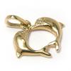 Golfinhos em ouro amarelo 18k com brilhante Golfinhos em ouro amarelo 18k com brilhante