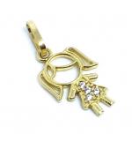 Pingente em ouro 18k - Boneca - 2PIZ0042 Pingente em ouro 18k - Boneca - 2PIZ0042