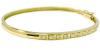 Bracelete feminino em ouro amarelo 18k com brilhantes Bracelete feminino em ouro amarelo 18k com brilhantes