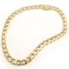 Pulseira masculina semi oca de ouro 18k - 2PUO0245 Pulseira masculina semi oca de ouro 18k - 2PUO0245