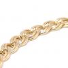 Pulseira masculina semi oca de ouro 18k - Groumette Dupla - 2PUO0248 Pulseira masculina semi oca de ouro 18k - Groumette Dupla - 2PUO0248