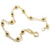 Pulseira feminina infantil em ouro amarelo 18k - Bolinhas Pulseira feminina infantil em ouro amarelo 18k - Bolinhas