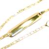 Pulseira feminina de chapa em ouro amarelo 18k - 2PUO0441