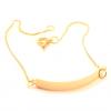 Pulseira com chapa em ouro 18k para criança - 2PUO0527 Pulseira com chapa em ouro 18k para criança - 2PUO0527