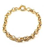 Pulseira feminina em ouro amarelo 18k - Elos Portugueses Pulseira feminina em ouro amarelo 18k - Elos Portugueses