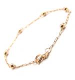 Pulseira de bolinhas infantil em ouro 18k Pulseira de bolinhas infantil em ouro 18k