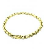 Pulseira feminina em ouro 18k - Elos portugueses - 2PUO0617