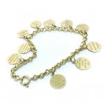 Pulseira feminina em ouro amarelo 18k - 2PUO0631 Pulseira feminina em ouro amarelo 18k - 2PUO0631