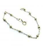 Pulseira de bolinhas infantil em ouro 18k - 2PUO0656 Pulseira de bolinhas infantil em ouro 18k - 2PUO0656