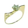 Anel em ouro amarelo 18k com diamantes - 3ANB0002 Anel em ouro amarelo 18k com diamantes - 3ANB0002